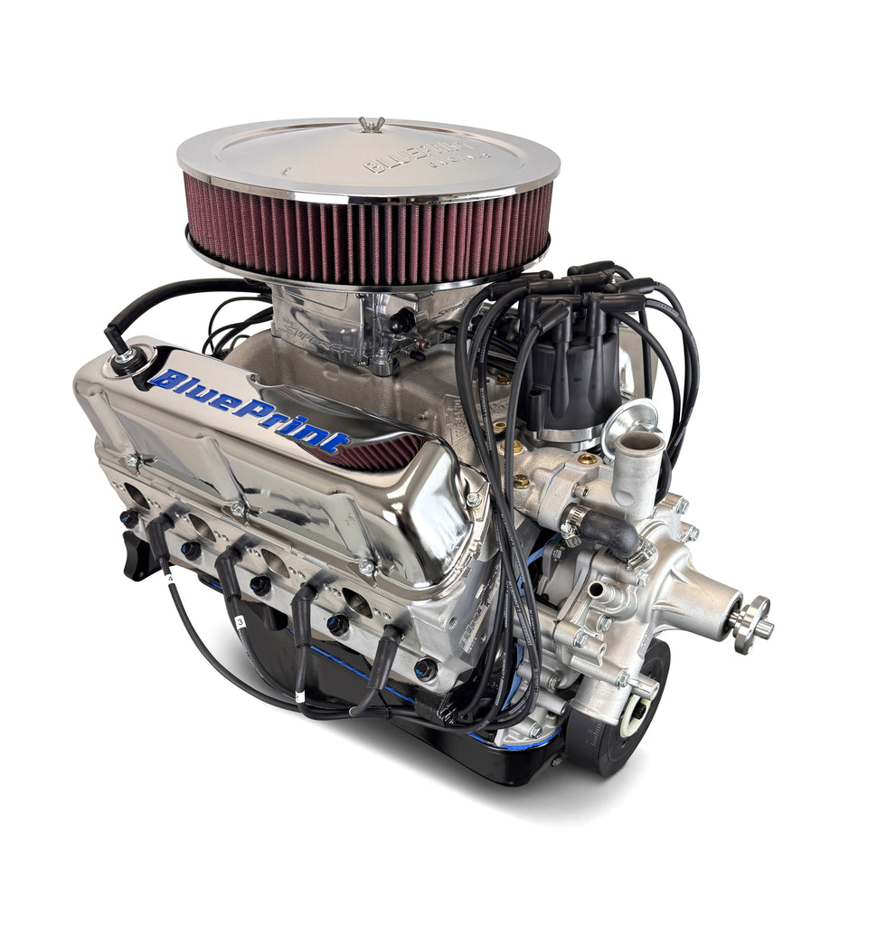 BluePrint Engines BP3479RCTFD 347CI Ford Small Block Compatible Deluxe Dressed -EFI -Rear Sump for Select Ford B-100, Ford B-150, Ford B-200, Ford B-200 Panel, Ford Bronco, Ford Cougar, Ford Country Sedan, Ford Country Squire, Ford Custom, Ford Custom