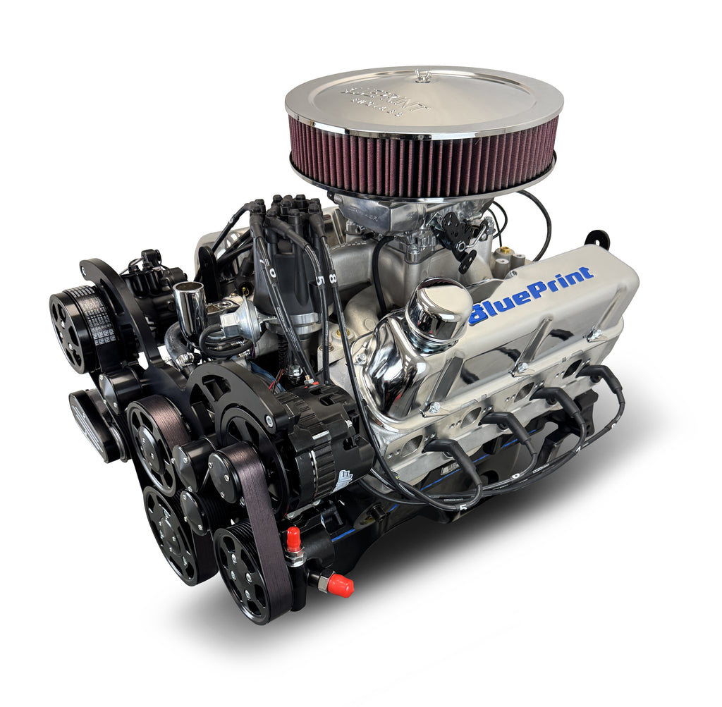 BluePrint Engines BP3479RCTFKB 347CI Ford Small Block Compatible Deluxe Dressed -EFI -Rear Sump -Black Kit for Select Ford B-100, Ford B-150, Ford B-200, Ford B-200 Panel, Ford Bronco, Ford Cougar, Ford Country Sedan, Ford Country Squire, Ford Custom,