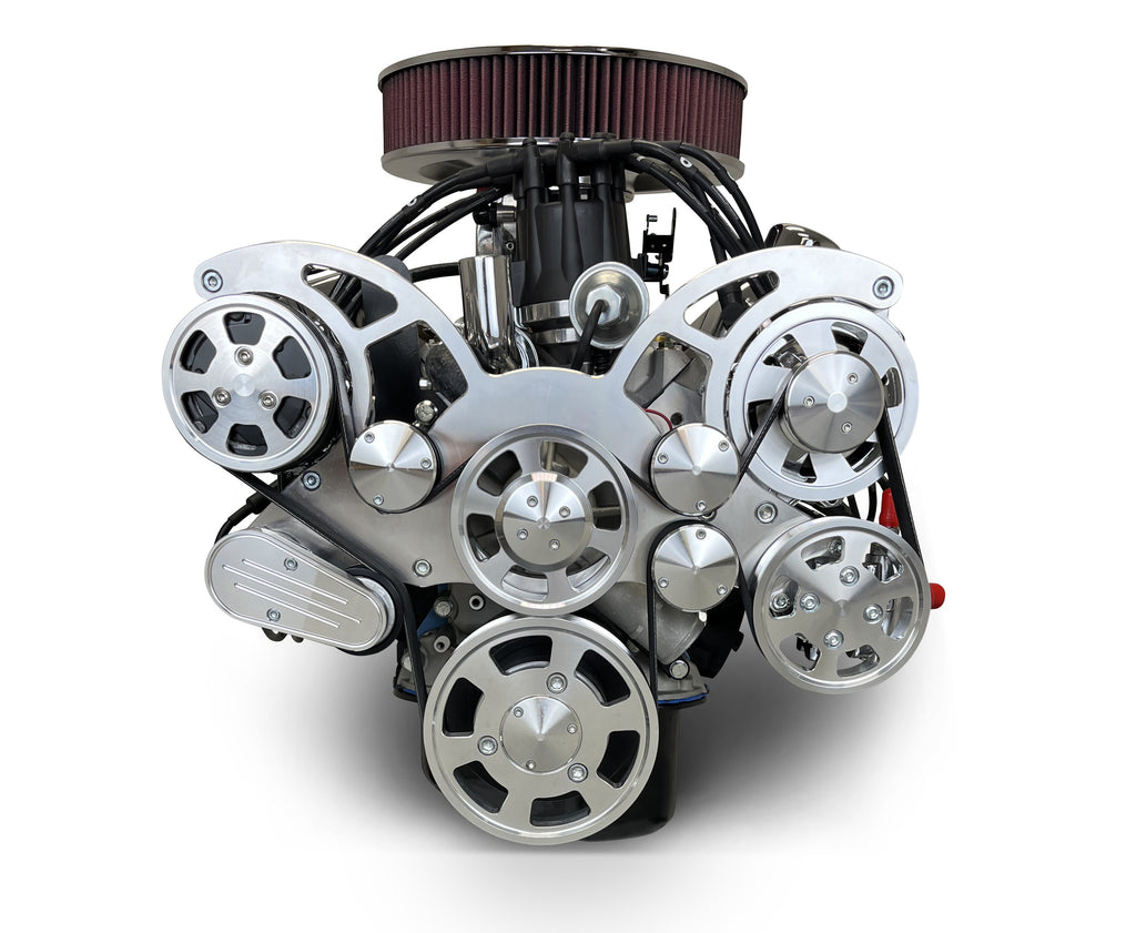 BluePrint Engines BP3479RCTFK 347CI Ford Small Block Compatible Deluxe Dressed -EFI -Rear Sump -Polished Kit for Select Ford B-100, Ford B-150, Ford B-200, Ford B-200 Panel, Ford Bronco, Ford Cougar, Ford Country Sedan, Ford Country Squire, Ford Custom,