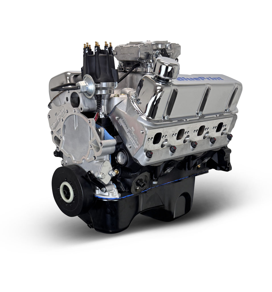 BluePrint Engines BP3479RCTF 347CI Ford Small Block Compatible Base Dressed -EFI -Rear Sump for Select Ford B-100, Ford B-150, Ford B-200, Ford B-200 Panel, Ford Bronco, Ford Cougar, Ford Country Sedan, Ford Country Squire, Ford Custom, Ford Custom 500,