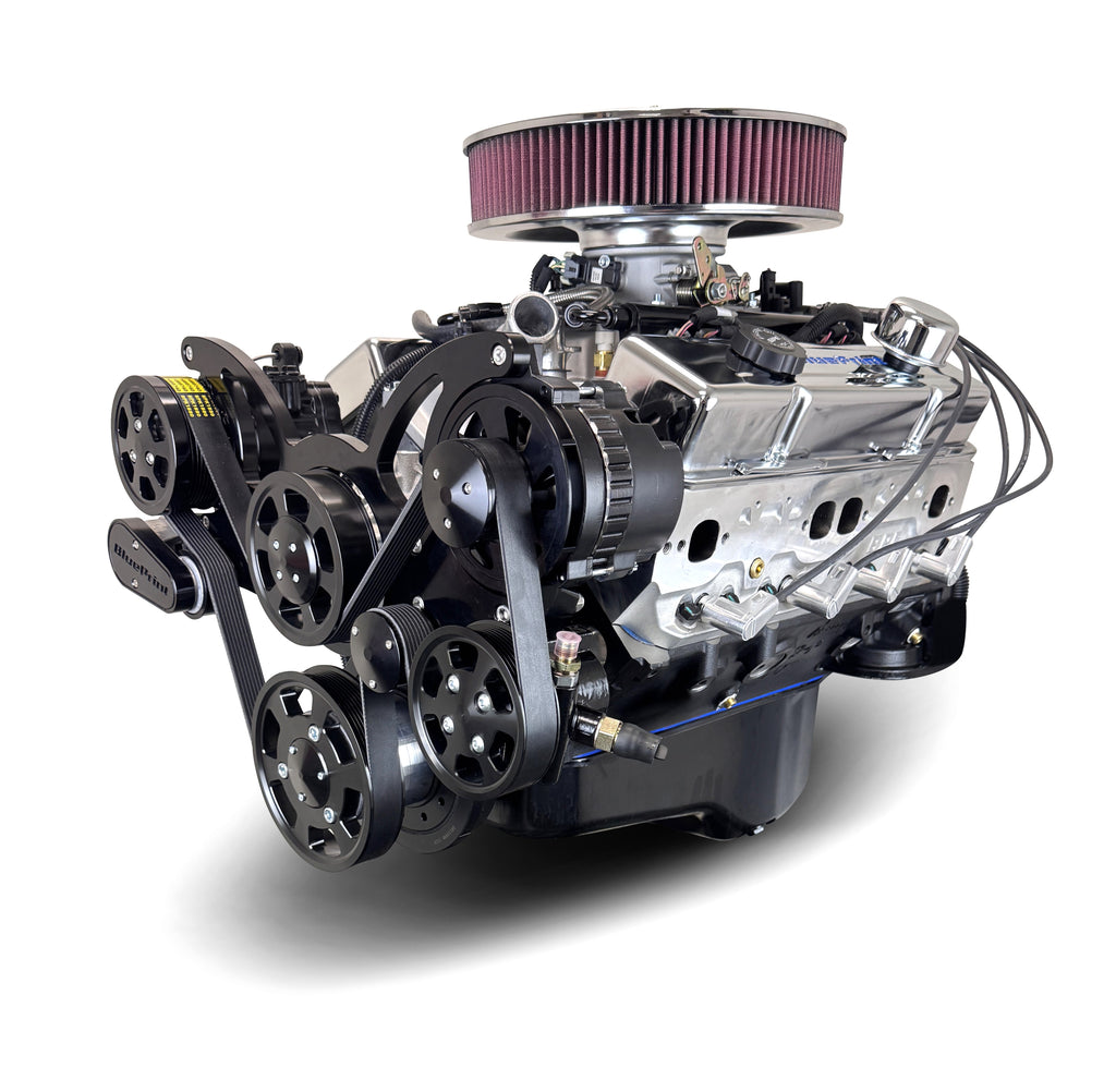 BluePrint Engines BP38318MPFIKB 383CI GM Small Block Compatible Deluxe Dressed -MPFI -Black Kit for Select Buick Apollo, Buick Centurion, Buick Century, Buick Commercial Chassis, Buick Electra, Buick Estate Wagon, Buick GS, Buick GS 350, Buick GS 400,