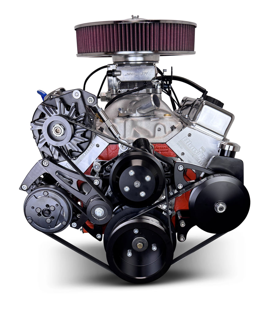 BluePrint Engines BP4002CTFDK 400CI GM Small Block Compatible Deluxe Dressed -EFI -Black Kit for Select Buick Apollo, Buick Centurion, Buick Century, Buick Commercial Chassis, Buick Electra, Buick Estate Wagon, Buick GS, Buick GS 350, Buick GS 400, Buick