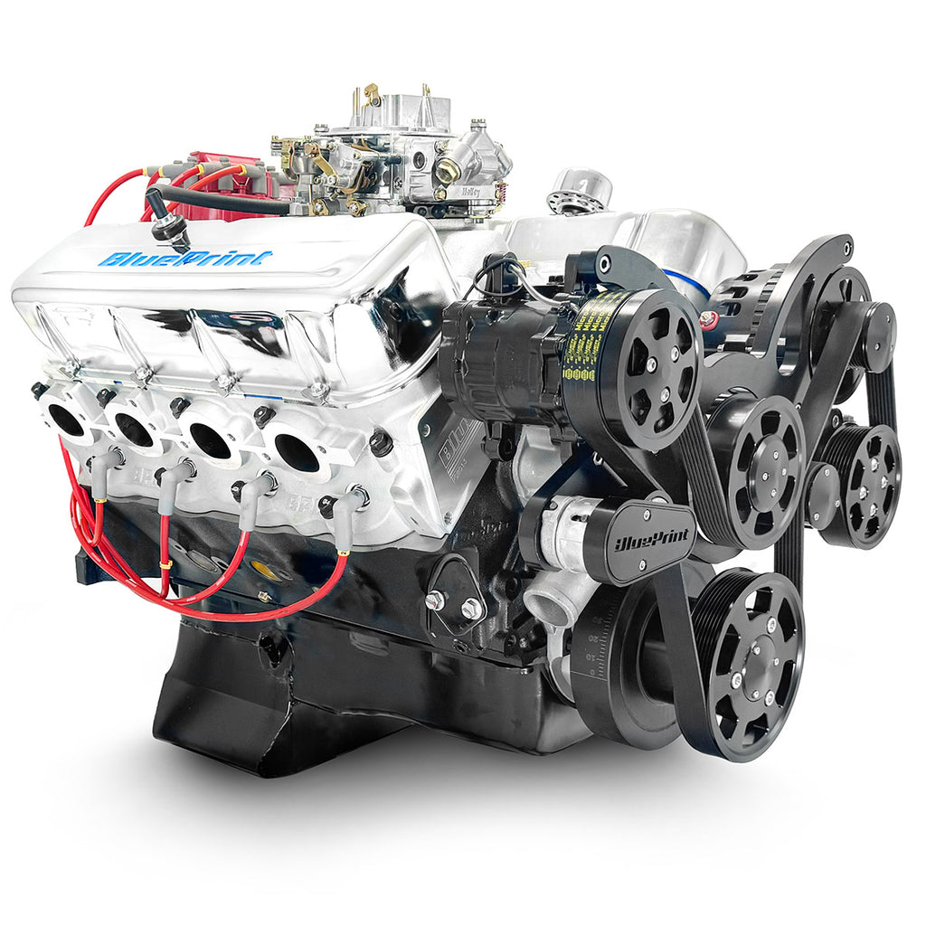 BluePrint Engines BP454CTCKB 454CI GM Big Block Compatible Deluxe Dressed -Carb -Black Kit for Select Chevrolet Bel Air, Chevrolet Biscayne, Chevrolet Blazer, Chevrolet Brookwood, Chevrolet C10, Chevrolet C10 Pickup, Chevrolet C10 Suburban, Chevrolet