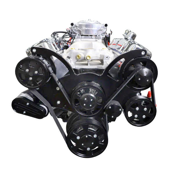 BluePrint Engines BP4967CTCKB 496CI GM Big Block Compatible Deluxe Dressed -Carb -Polished Kit for Select Chevrolet Bel Air, Chevrolet Biscayne, Chevrolet Blazer, Chevrolet Brookwood, Chevrolet C10, Chevrolet C10 Pickup, Chevrolet C10 Suburban, Chevrolet