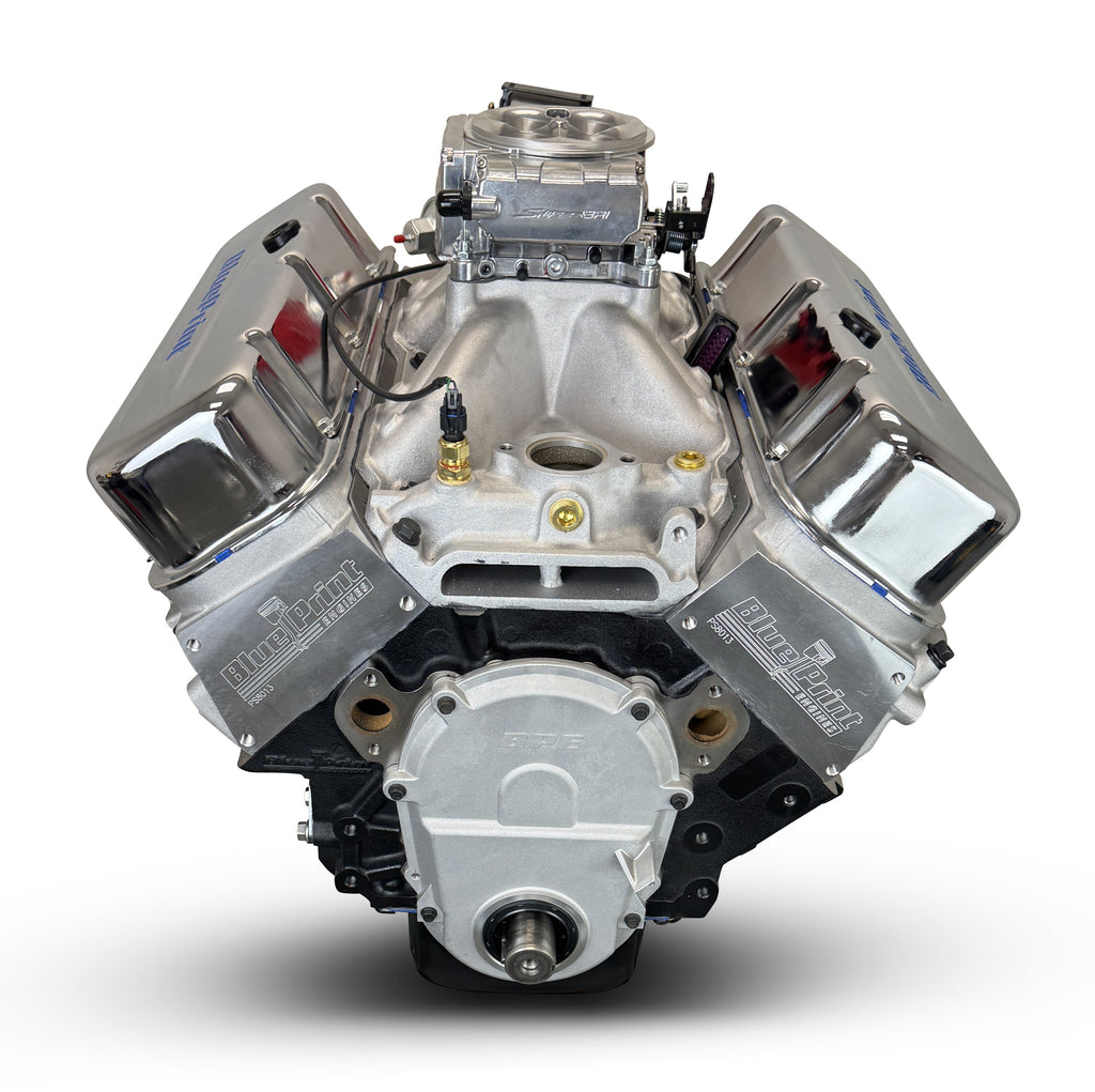 BluePrint Engines BP4967CTF 496CI GM Big Block Compatible Base Dressed -EFI for Select Chevrolet Bel Air, Chevrolet Biscayne, Chevrolet Blazer, Chevrolet Brookwood, Chevrolet C10, Chevrolet C10 Pickup, Chevrolet C10 Suburban, Chevrolet C20, Chevrolet C20