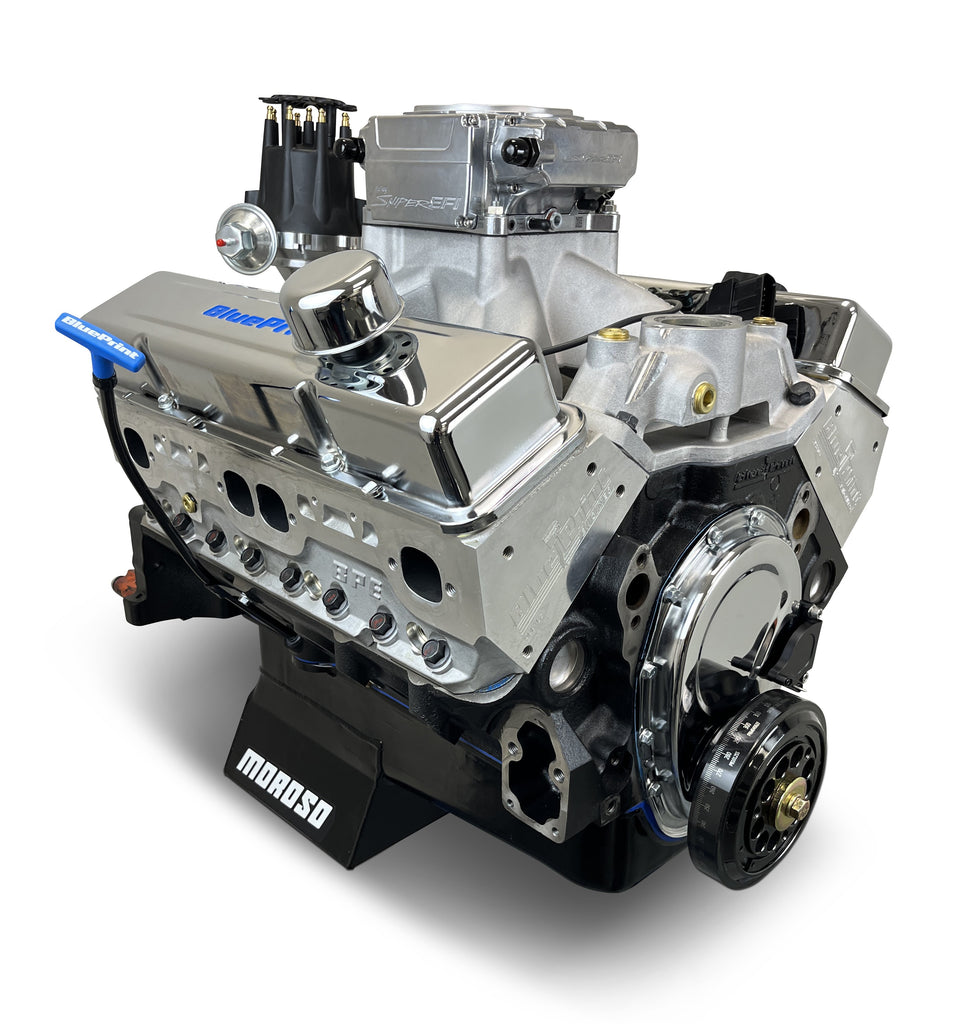 BluePrint Engines BPMS396CTF BluePrint Motorsports GM Small Block Compatible 396 c.i. Engine for Select Chevrolet Bel Air, Chevrolet Biscayne, Chevrolet Blazer, Chevrolet Brookwood, Chevrolet C10, Chevrolet C10 Pickup, Chevrolet C10 Suburban, Chevrolet