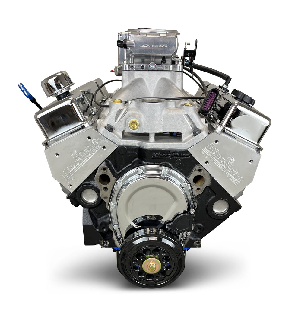BluePrint Engines BPMS396CTF BluePrint Motorsports GM Small Block Compatible 396 c.i. Engine for Select Chevrolet Bel Air, Chevrolet Biscayne, Chevrolet Blazer, Chevrolet Brookwood, Chevrolet C10, Chevrolet C10 Pickup, Chevrolet C10 Suburban, Chevrolet