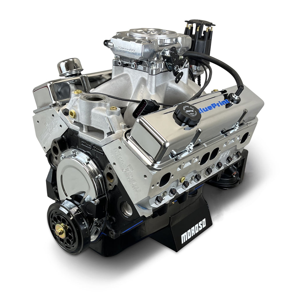 BluePrint Engines BPMS396CTF BluePrint Motorsports GM Small Block Compatible 396 c.i. Engine for Select Chevrolet Bel Air, Chevrolet Biscayne, Chevrolet Blazer, Chevrolet Brookwood, Chevrolet C10, Chevrolet C10 Pickup, Chevrolet C10 Suburban, Chevrolet