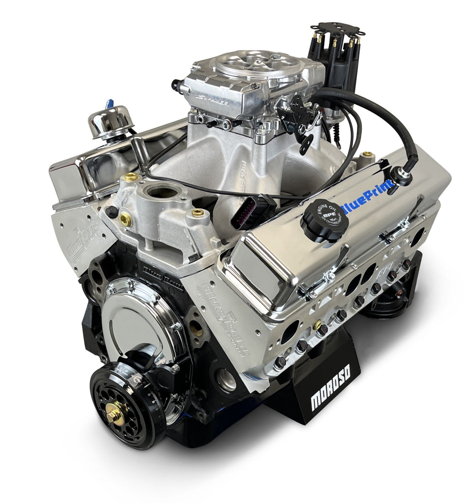 BluePrint Engines BPMS396CTF BluePrint Motorsports GM Small Block Compatible 396 c.i. Engine for Select Chevrolet Bel Air, Chevrolet Biscayne, Chevrolet Blazer, Chevrolet Brookwood, Chevrolet C10, Chevrolet C10 Pickup, Chevrolet C10 Suburban, Chevrolet