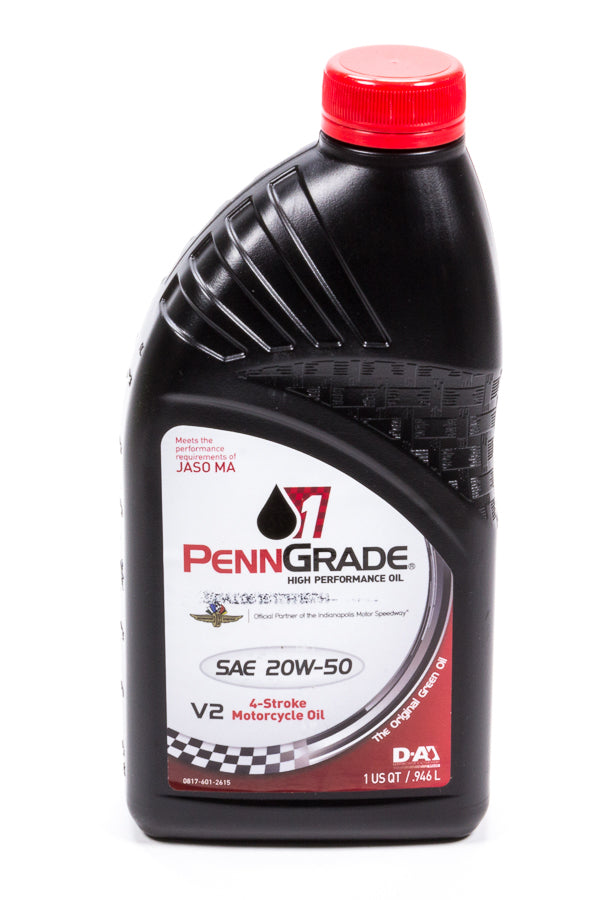 PENNGRADE MOTOR OIL 71576 20w50 Motorcycle Oil 1 Qt
