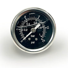 Load image into Gallery viewer, BluePrint Engines BPP15632 0-15 PSI Liquid Filled Fuel Pressure Gauge. 18 NPT