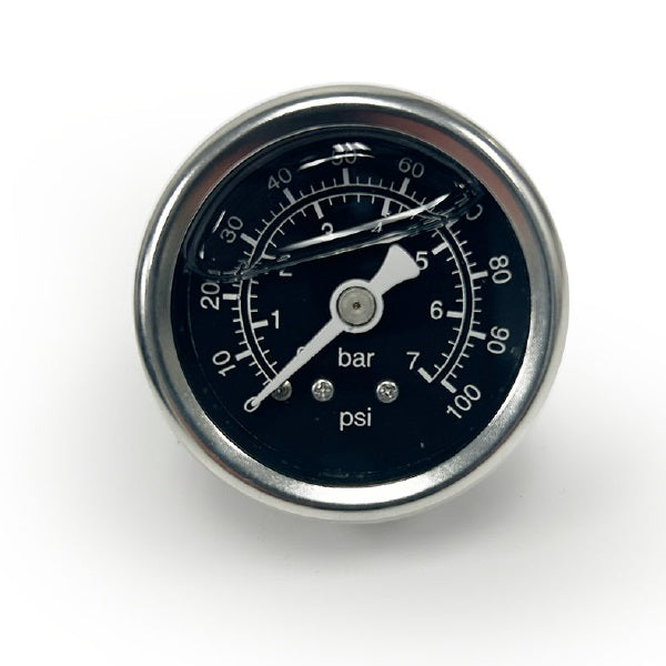 BluePrint Engines BPP15633 0-100 PSI Liquid Filled Fuel Pressure Gauge. 18 NPT