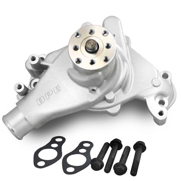 BluePrint Engines BPP67265 Aluminum Mechanical Water Pump, Chevy SB, Long, Standard Rotation, Satin