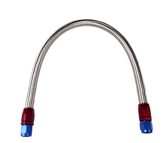 BluePrint Engines BPP8122 Carburetor to Pump Hose, Braided Stainless, Universal, 6AN, 22-inch, Assembled