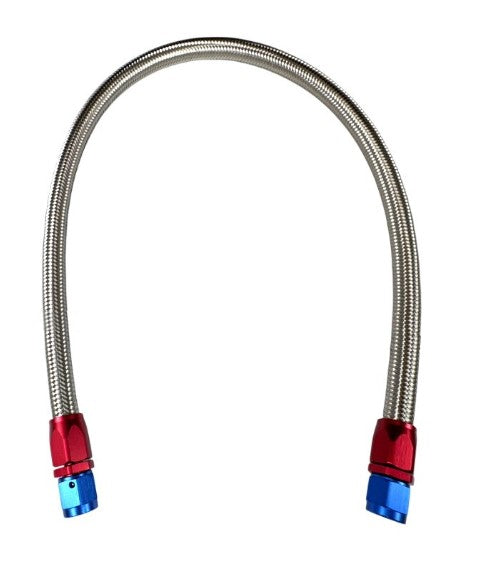 BluePrint Engines BPP8130 Carburetor to Pump Hose, Braided Stainless, Universal, 6AN, 30-inch, Assembled