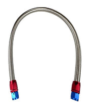 Load image into Gallery viewer, BluePrint Engines BPP8130 Carburetor to Pump Hose, Braided Stainless, Universal, 6AN, 30-inch, Assembled