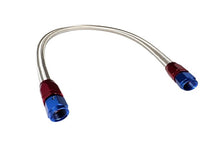 Load image into Gallery viewer, BluePrint Engines BPP8130 Carburetor to Pump Hose, Braided Stainless, Universal, 6AN, 30-inch, Assembled