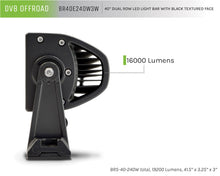 Load image into Gallery viewer, DV8 Offroad BR40E240W3W 40 in. Dual Row LED Light Bar; Black Face