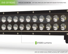 Load image into Gallery viewer, DV8 Offroad BR50E300W3W 50 in. Dual Row LED Light Bar; Black Face