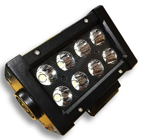 DV8 Offroad BR5E24W3W 5 in. Dual Row LED Light Bar; Black Face