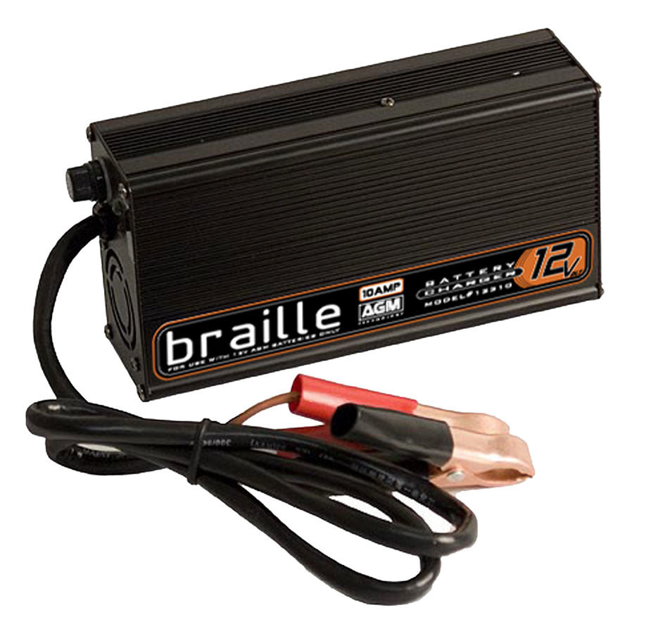 BRAILLE AUTO BATTERY 12310 Battery Charger 12-Volt 10amp Rapid Charge