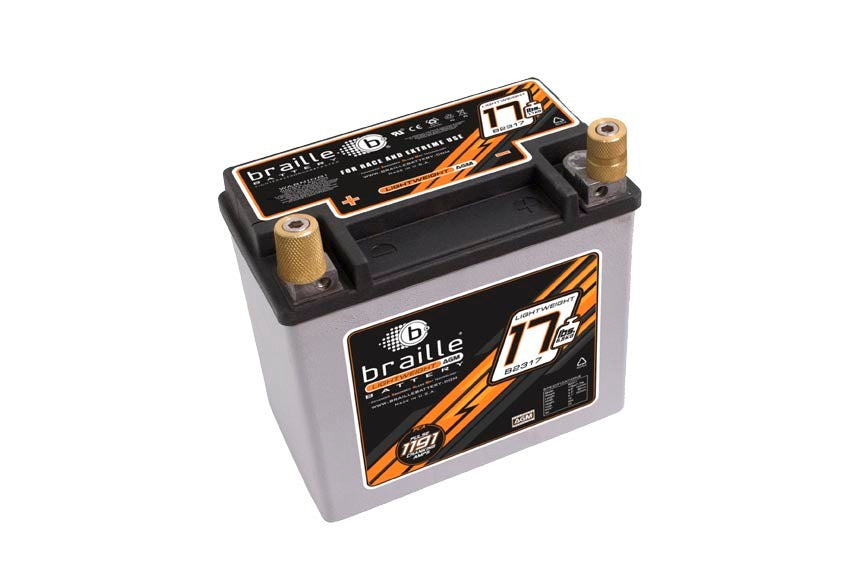BRAILLE AUTO BATTERY B2317 Racing Battery 17lbs 1191 PCA 6.8x4.0x6.1