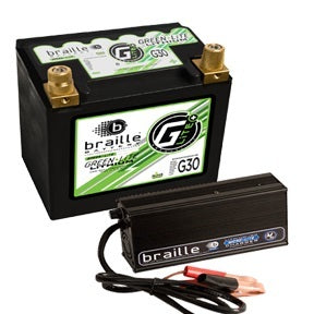 BRAILLE AUTO BATTERY G30C Lithium 12 Volt Battery Green Lite w/Charger