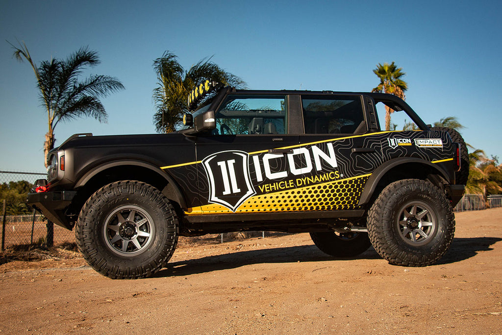 ICON Vehicle Dynamics 48500DJ 21-23 BRONCO BILLET UCA DJ PRO KIT for Select Ford Bronco
