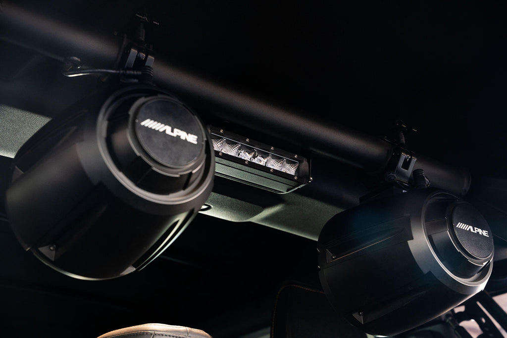 DV8 Offroad BRSB-01 2021-22 Ford Bronco Rear Speaker & Light Mount Bar ? for Select Ford Bronco