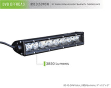 Load image into Gallery viewer, DV8 Offroad BS10E50W5W 10 in. Single Row LED Light Bar; Chrome Face
