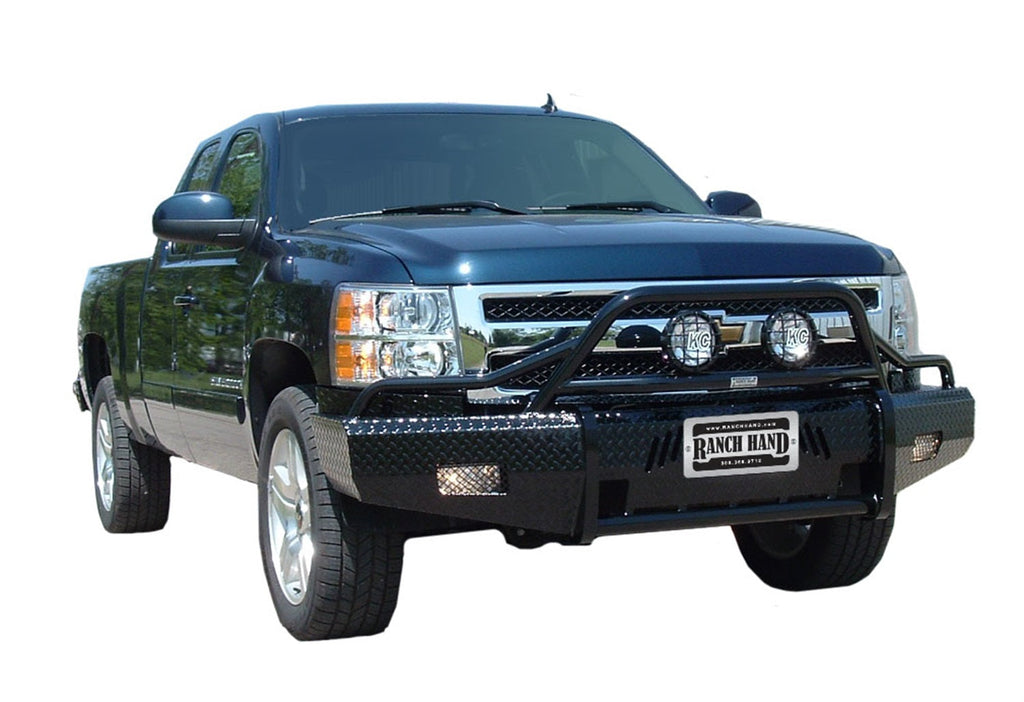Ranch Hand BSC08HBL1 Summit BullNose Series Front Bumper; Retains Factory Tow Hook And Fog Lights; - Truck Part Superstore