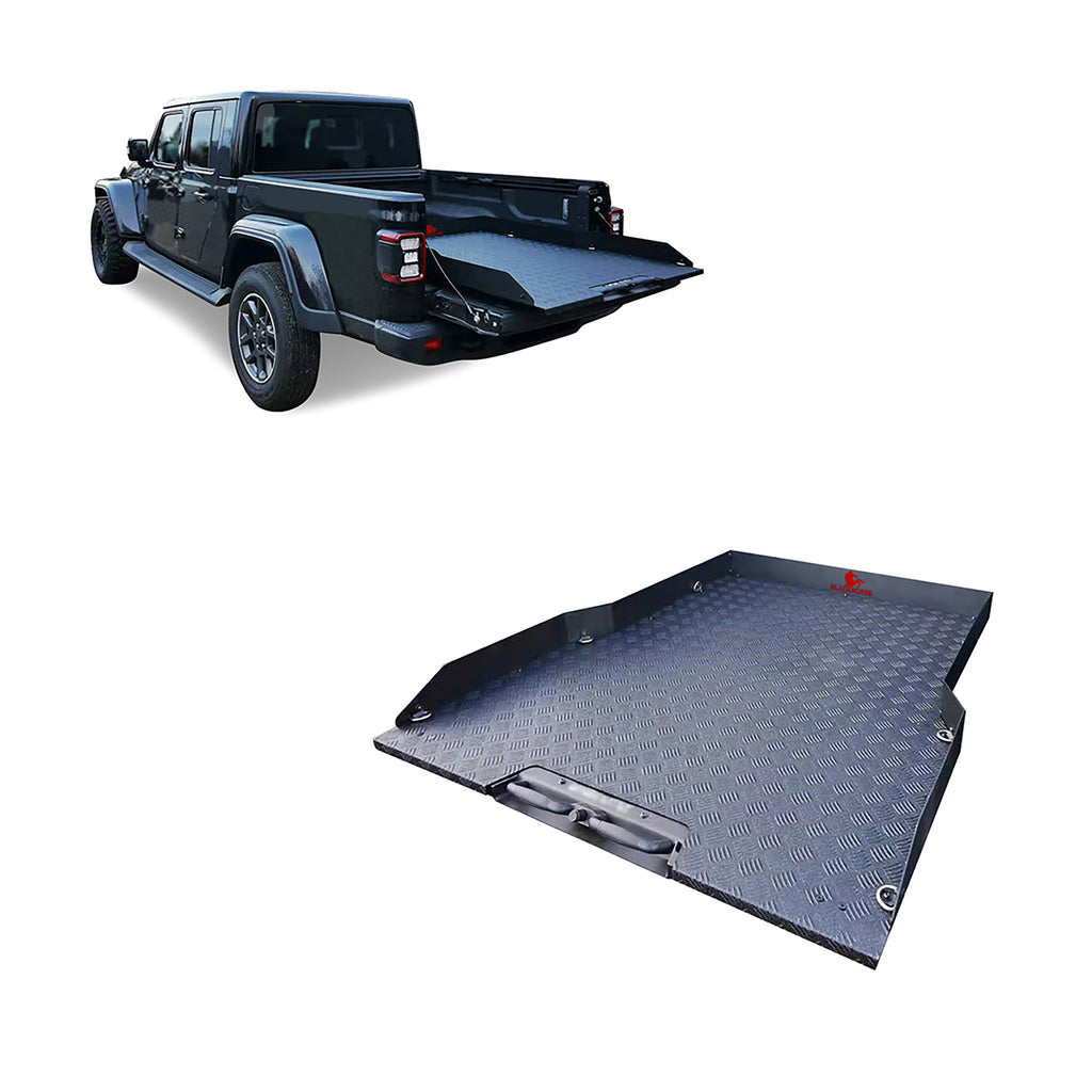 Black Horse Off Road BSCP03B Slide Tray for Select Chevrolet Colorado, Ford Ranger, Jeep Gladiator, Nissan Frontier, Toyota Tacoma