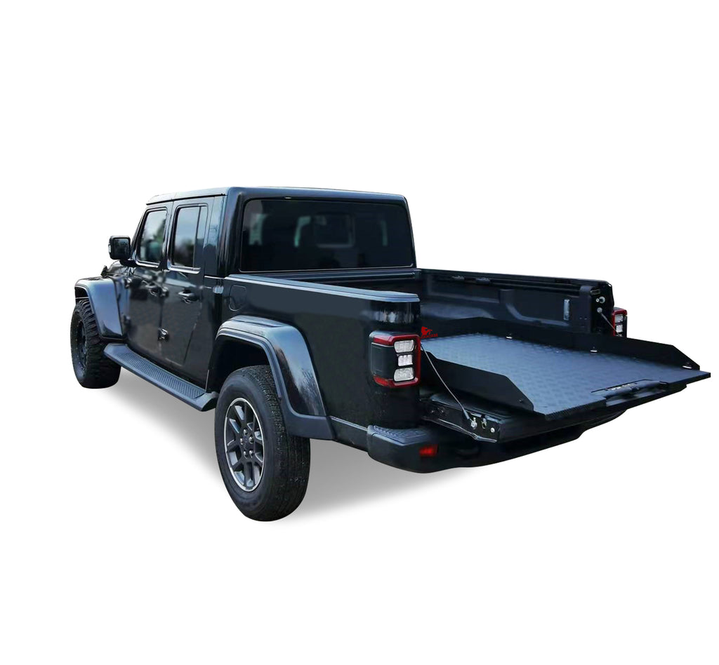 Black Horse Off Road BSCP03B Slide Tray for Select Chevrolet Colorado, Ford Ranger, Jeep Gladiator, Nissan Frontier, Toyota Tacoma