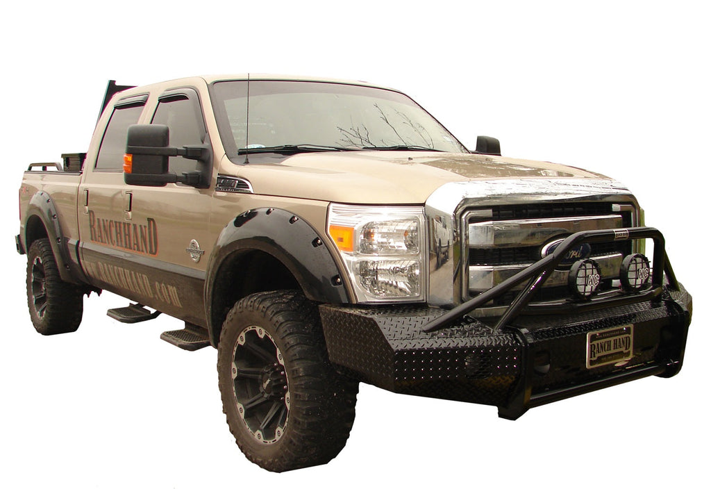 Ranch Hand BSF111BL1 Summit BullNose Series Front Bumper; Retains Factory Tow Hook And Fog Lights; - Truck Part Superstore