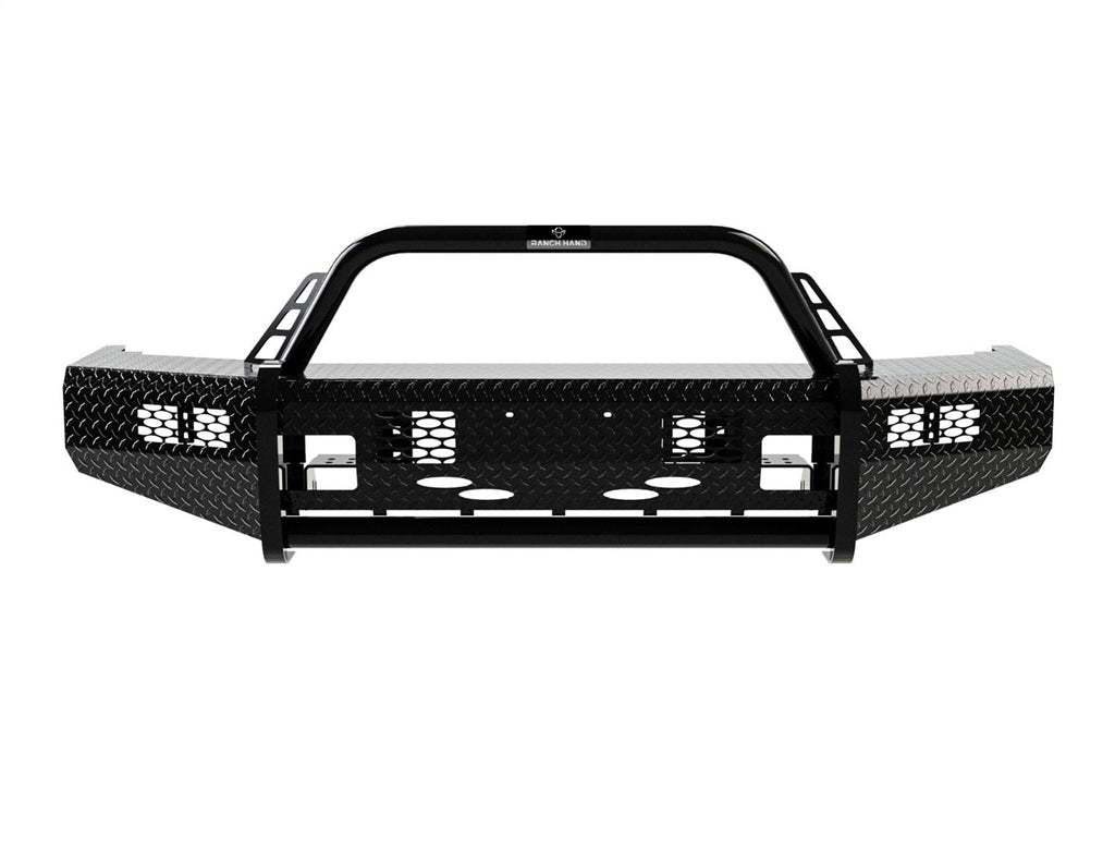 Ranch Hand BSF201BL1 Summit BullNose Series Front Bumper; Retains Factory Tow Hook; w/Camera Access; - Truck Part Superstore