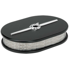 Load image into Gallery viewer, BILLET SPECIALTIES 15324 Oval Air Cleaner Small Streamline Black
