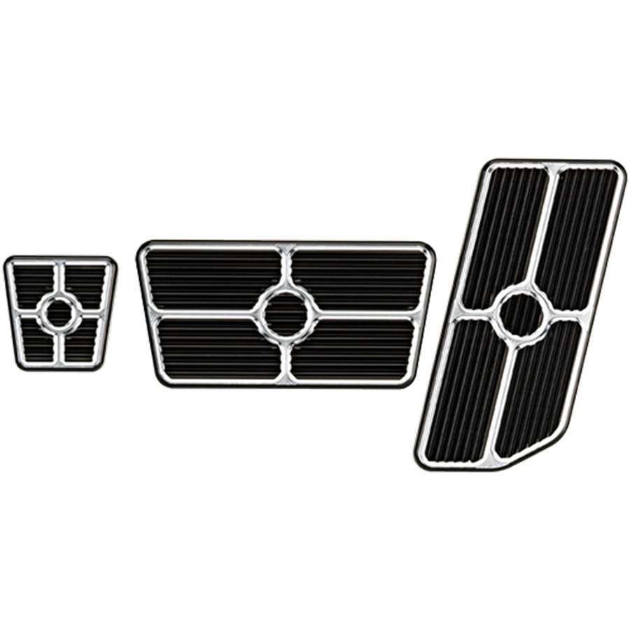 BILLET SPECIALTIES 198625 Universal Pedal Kits Grooved Black
