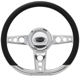 BILLET SPECIALTIES 29427 Steering Wheel 14in D- Shape Trans Am Polished