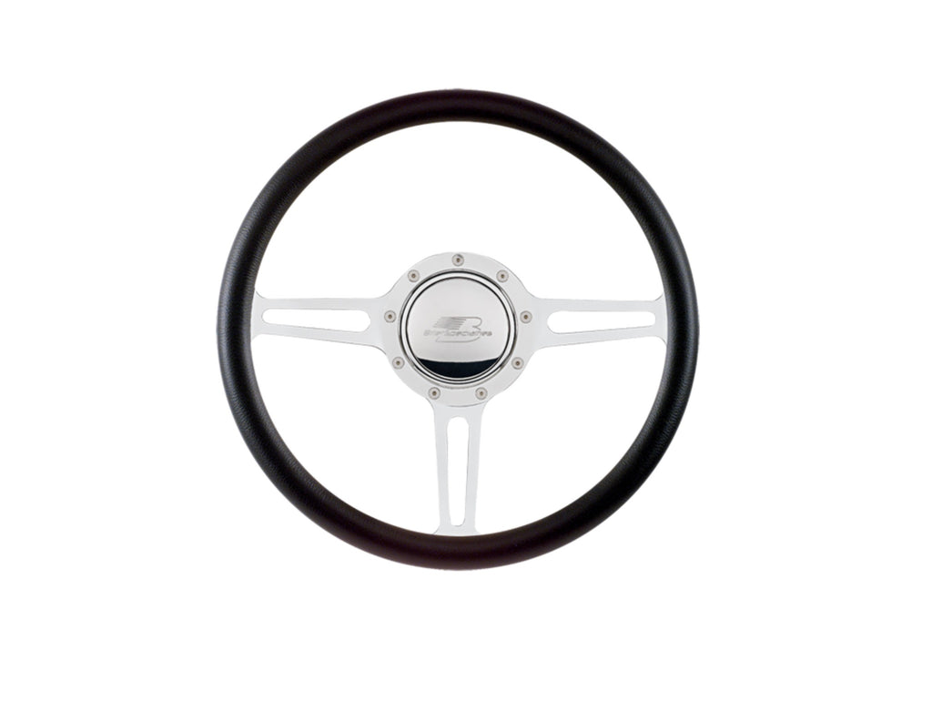 BILLET SPECIALTIES 30137 Steering Wheel 1/2 Wrap 14in Split Spoke