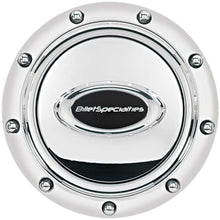 Load image into Gallery viewer, BILLET SPECIALTIES 32715 Horn Button Riveted Polished w/Black Logo