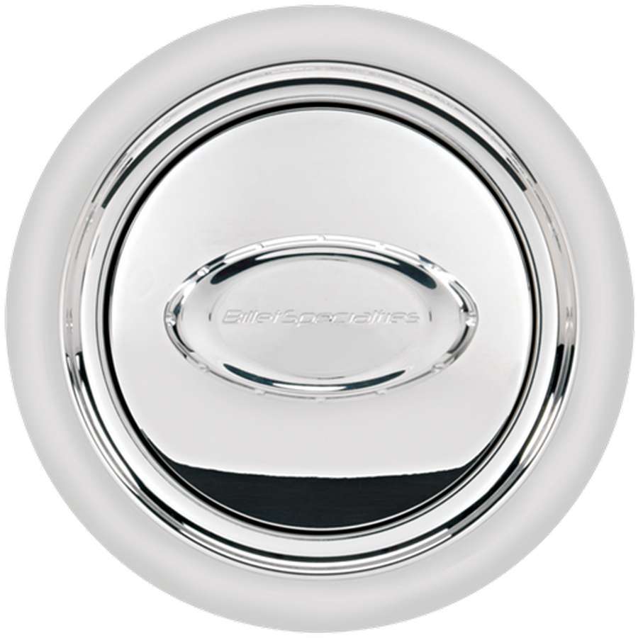 BILLET SPECIALTIES 32720 Horn Button Smooth Polished Logo