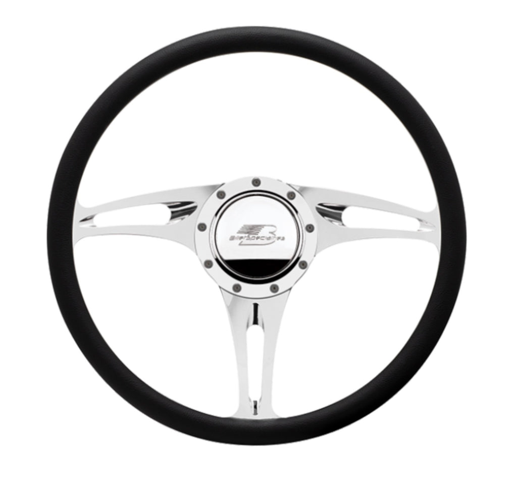 BILLET SPECIALTIES 34322 Steering Wheel Half Wrap 15.5in Stealth