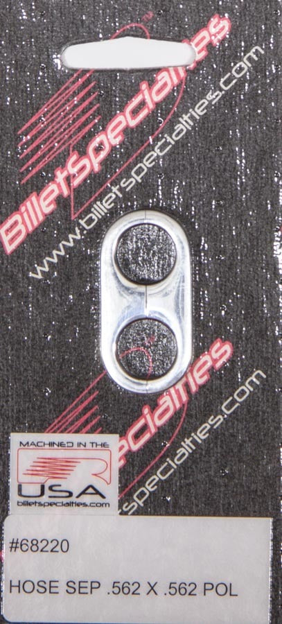 BILLET SPECIALTIES 68220 Hose Separator .562x.562 -Polished