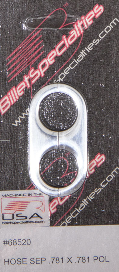 BILLET SPECIALTIES 68520 Hose Separator .781x.781 -Polished