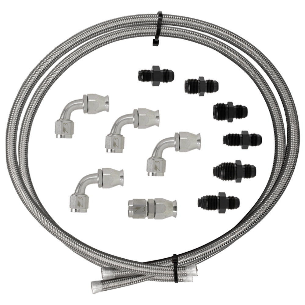 BILLET SPECIALTIES 77905 Hose Kit Power Steering W/Pump Mount Resevoir