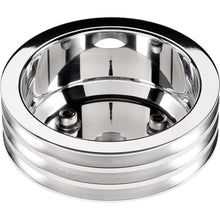 Load image into Gallery viewer, BILLET SPECIALTIES 78230 SBC 3 GRV Crank Pulley LWP Polished