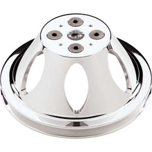 Load image into Gallery viewer, BILLET SPECIALTIES 80120 Polished SBC 1 Groove Upper Pulley