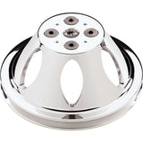 BILLET SPECIALTIES 80120 Polished SBC 1 Groove Upper Pulley