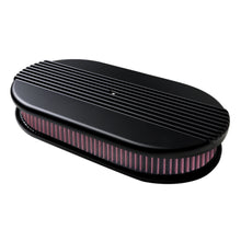 Load image into Gallery viewer, BILLET SPECIALTIES BLK15650 Air Cleaner Dual Quad Ribbed Black