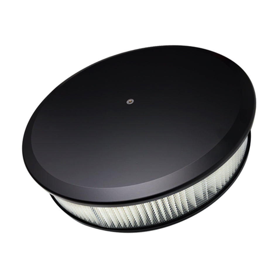 BILLET SPECIALTIES BLK15829 Air Cleaner 14in Round Plain Black